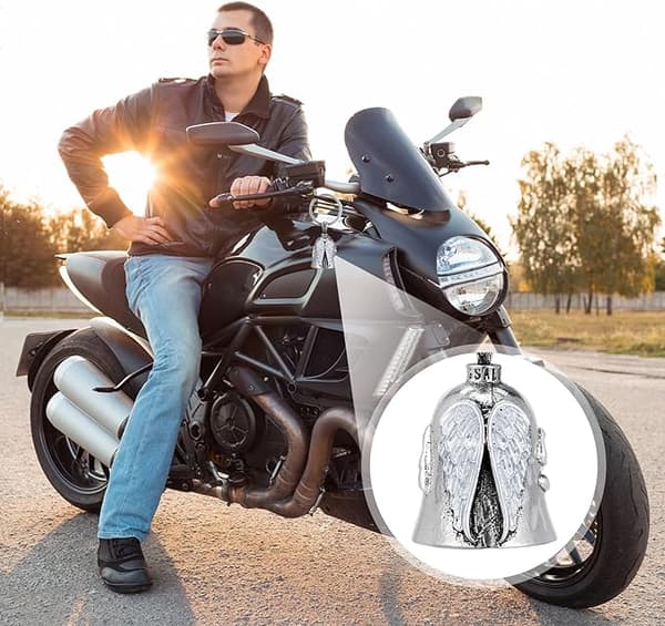2 stk Guardian Bell Nøglering til Motorcykel, Cykel & Bilbeskyttelse [JUN]