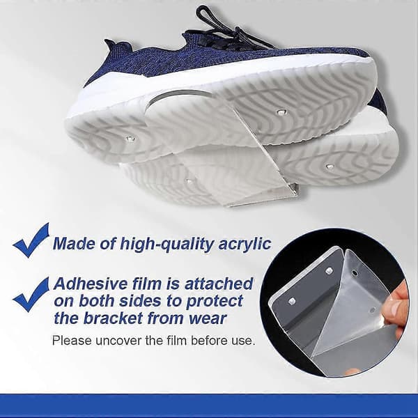 Floating Shoe Rack - 6-Tier Wall-Mounted Shoe Shelf - Sneaker Levitation Display Shoe Rack for Wall