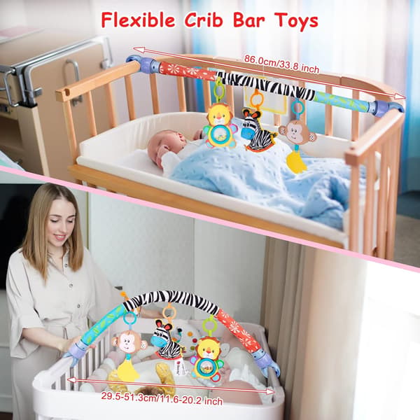 Baby Arch Toy Stroller - Clip-on Crib Activity Bar