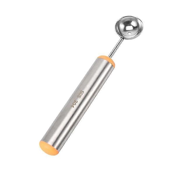Stainless Steel and PP Fruit Scoop Orange