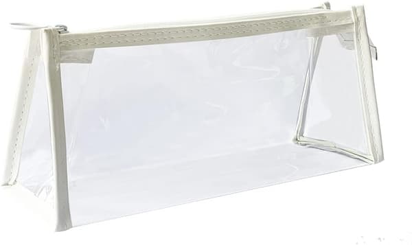 Transparent pennfodral Se igenom pennfodral (Rosa) Vit White