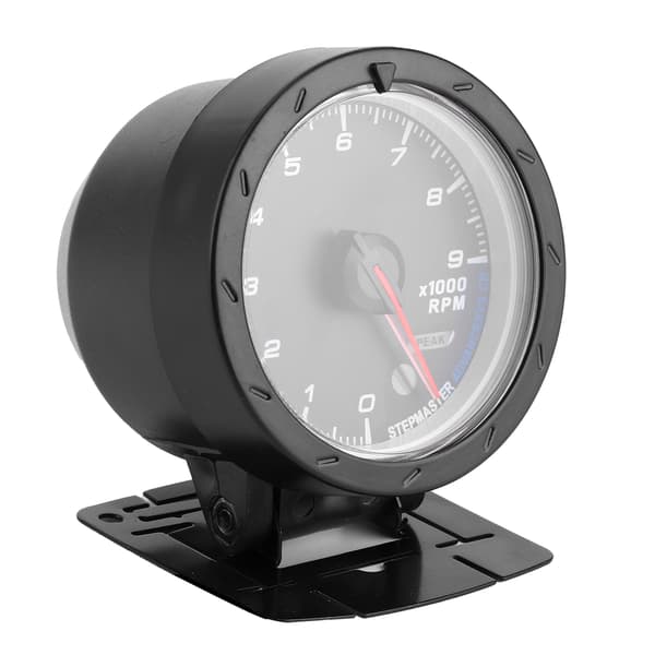 Tachometer Gauge Pointer 0‑9000 RPM White/Red LED Light 65mm Dia 12V Auto Instrument