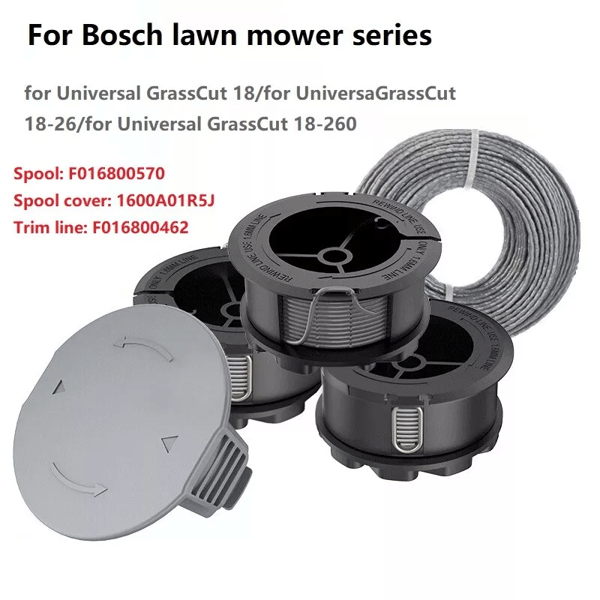 Varaosakela siimalla Bosch Universal GrassCut 18-26, musta Svart