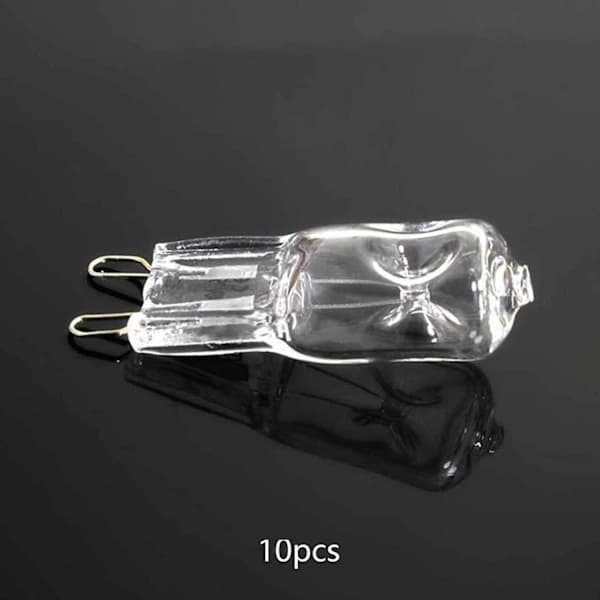 G9 Halogen Bulbs 10-pack 18W Warm White for Chandeliers, Pendant Lights, Table and Floor Lamps