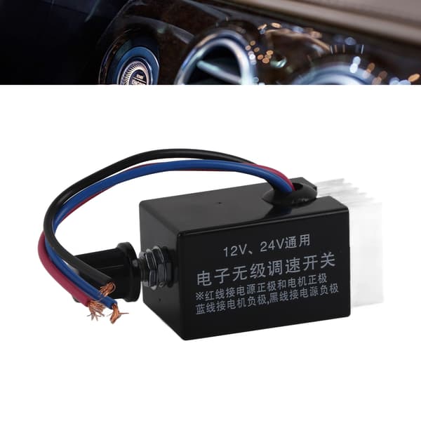 Universal DC 12V/24V Motor Speed Controller Switch For Car Truck Fan Heater Control