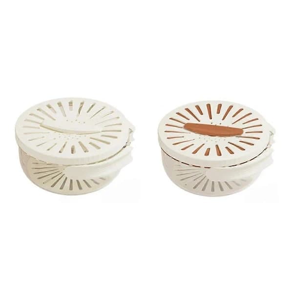 Fruit Drain Basket with Lid, Vegetable Washing Bowl, Foldable Handle, Cleaning Strainer, Kitchen Drawers