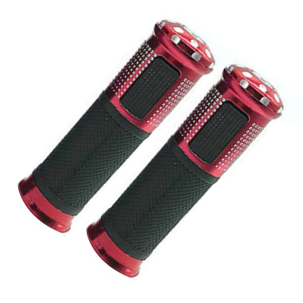 Motorcycle Handlebar Grips Non-Slip Universal Handlebar Wrap Decoration Accessories Red