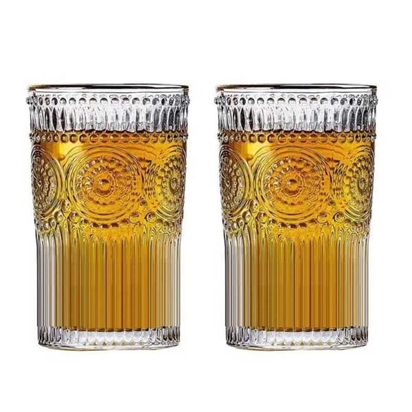 Sett med 2 glass - 400ml Transparent transparent