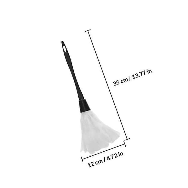 White Maid Duster Feather Duster for Interior Decoration with 3 Cleaning Props