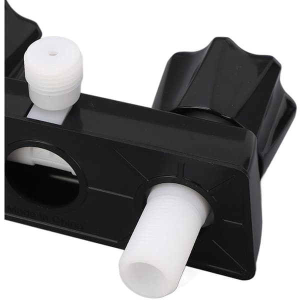 Bobildusjblander Ventilomkaster med 2 knotter for bobiler, svart