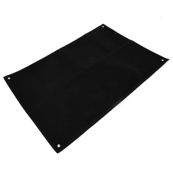 Militær Patch Samling Display Panel Væghængende Holder til Morale Velcro Patches - Sort