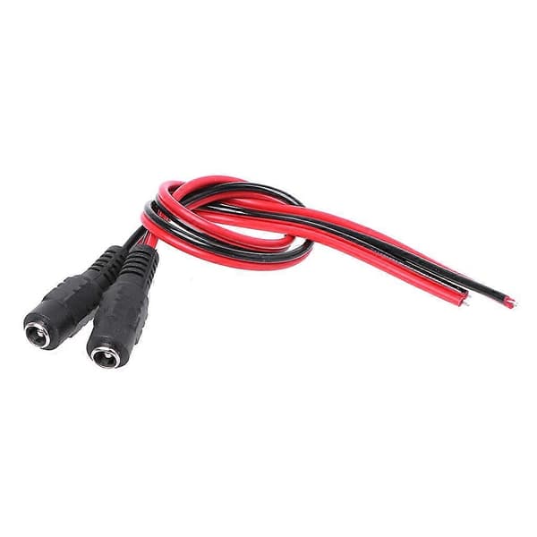 5 kpl 5,5x2,1 mm naaras DC-virtaliitin CCTV PSU Pigtail-kaapeli Jack 12V