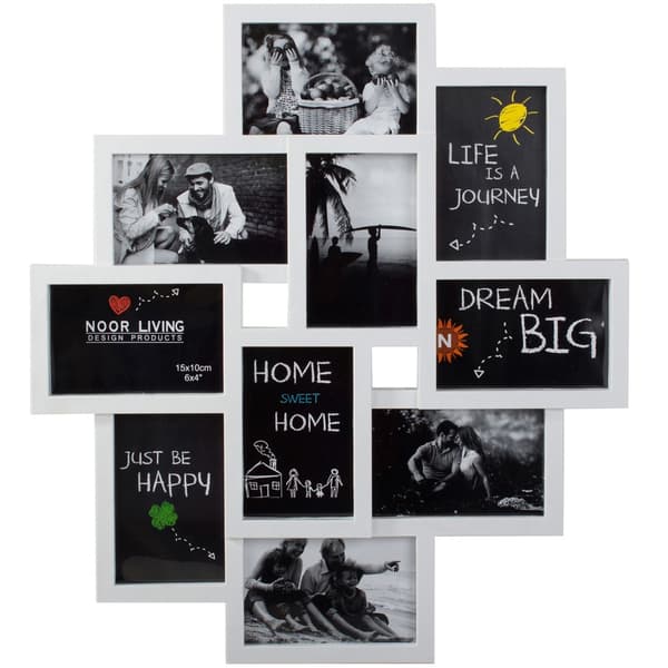 Collageramme / Billedramme - 10 billeder Vit white