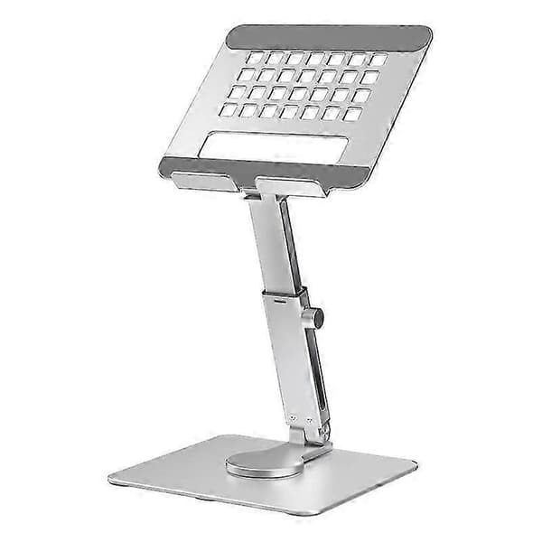 Tablet Stand Desk Riser 360 Rotation Multi-Angle Height Adjustable Foldable Holder Dock For Xiaomi iPad Tablet Laptop silver silver