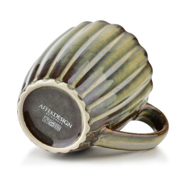 EVIE GREEN 360ml Keramik Krus - Elegant og holdbart design