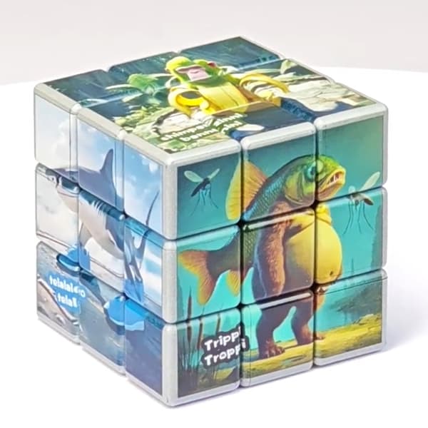 Italiensk Meme Rubiks Terning 3x3 Puslespil Hjernetræning Pædagogisk Legetøj[JUN] A A