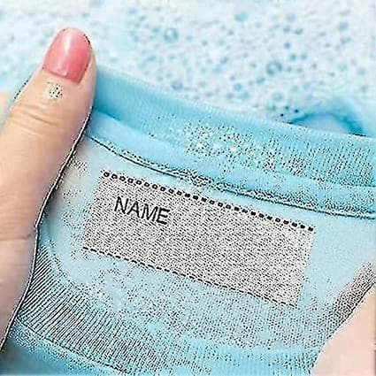 200 stk navnelapper med penn, strykbare navnelapper for klær, vaskbare navnebånd, navnelapper for klær, navnelapper