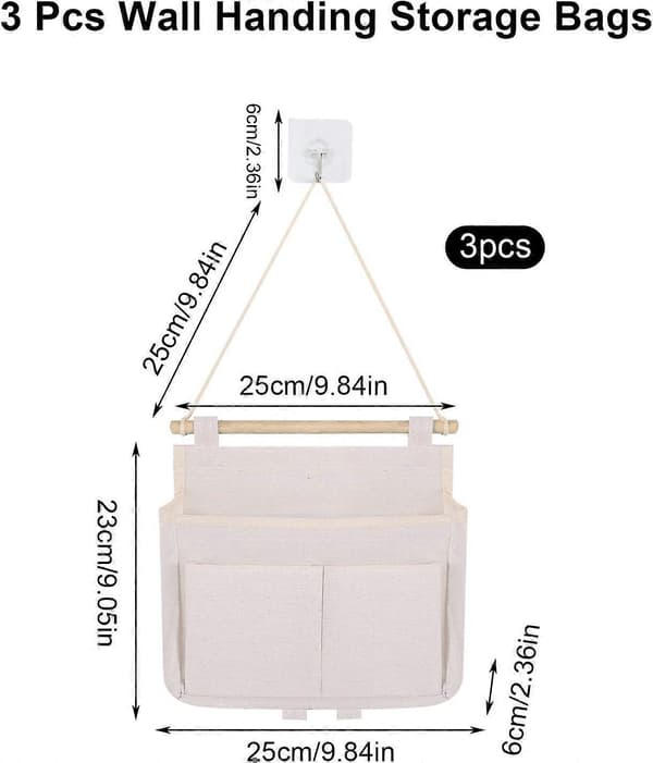 Hanging Storage Organizer 3 Pieces Hanging Storage Bag Bathroom Organizer Hanging Organizer Hanging