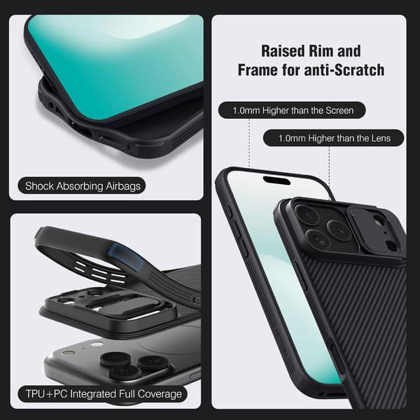 Cover til iPhone 17 PRO MAX, Sort