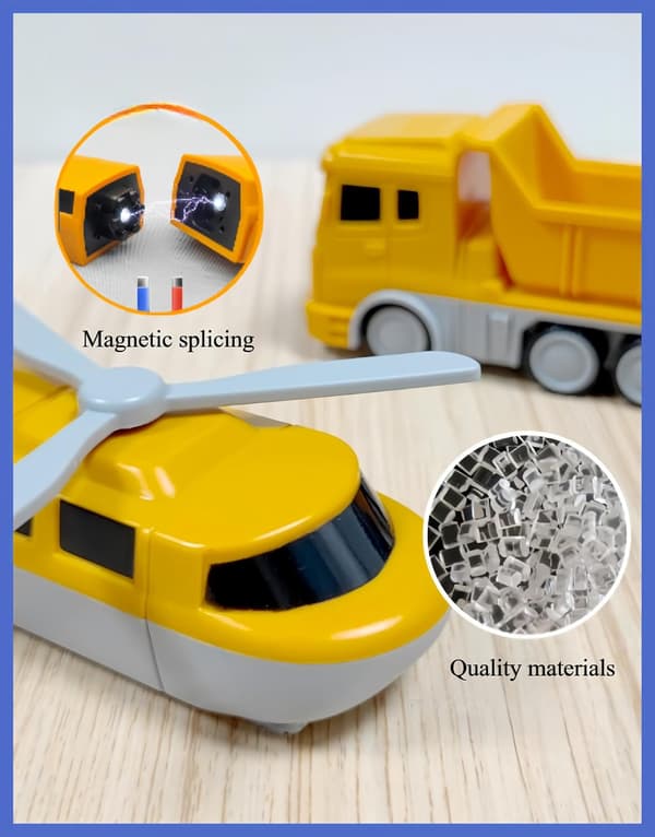 Transformer magnetisk billekesett, transformerende robot (35 deler)