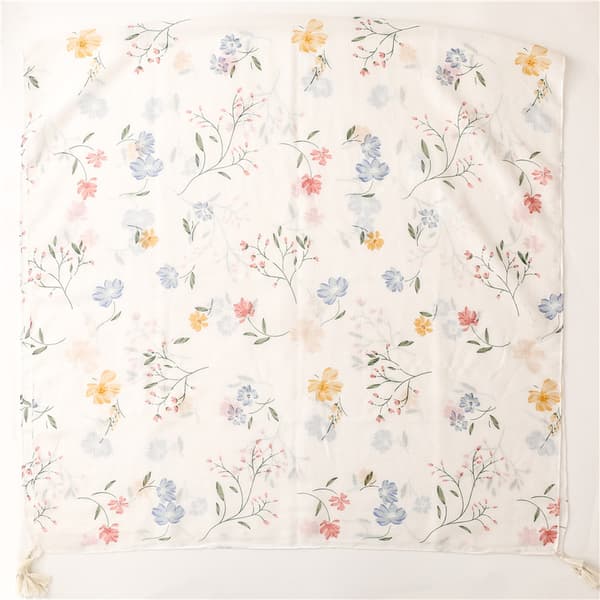 Enkelt og elegant bomulls- og linskjerf i størrelse 180×90 cm
