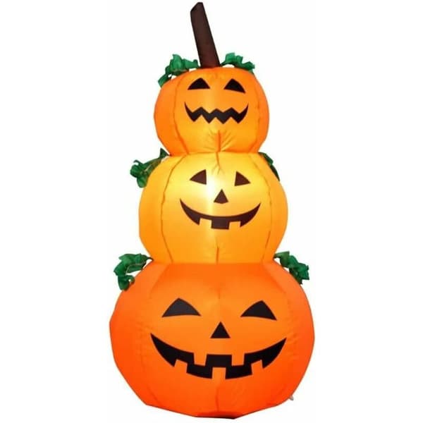 Inflatable Halloween Pumpkin Stack - 1.4m Outdoor & Indoor Decoration for Home, Garden-FA-