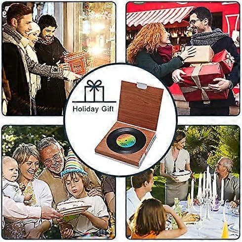 Coasters for Drinks, Funny, Absorbent, New 6-pack Vinyl Record Coasters, Effective Desktop Protection to Prevent