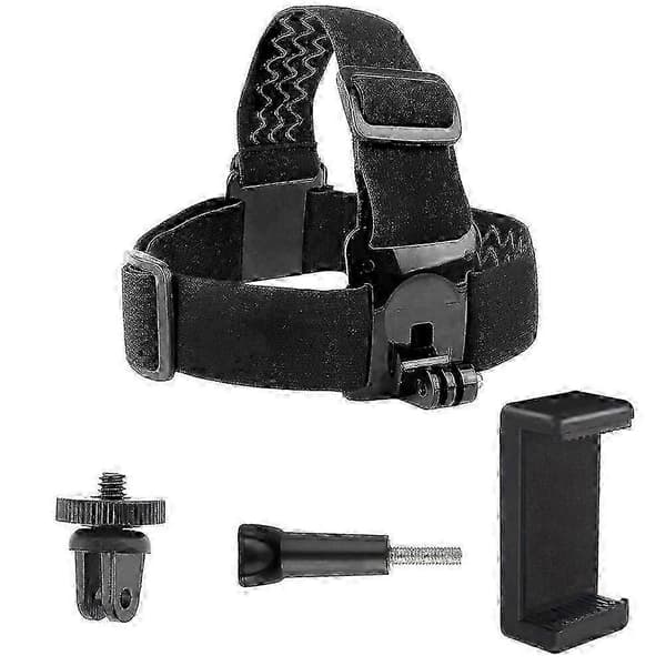 Headband compatible with mobile and GoPro camera with clip-on design