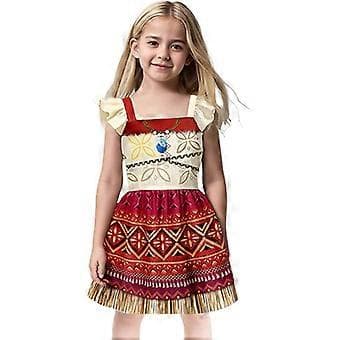 Moana 2 Cosplay Kostyme Maskeradekjole for Jenter Kvinner (140cm B)