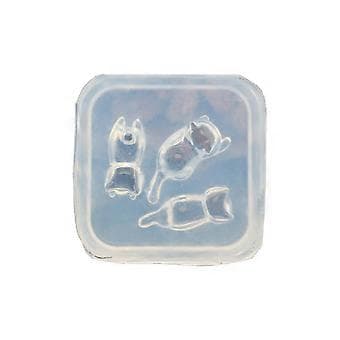 Internettkjendis Mini Epoxy Katter Form Smykkeanheng Silikonform Mini 3D Neglekunstdekorasjoner Silikonform
