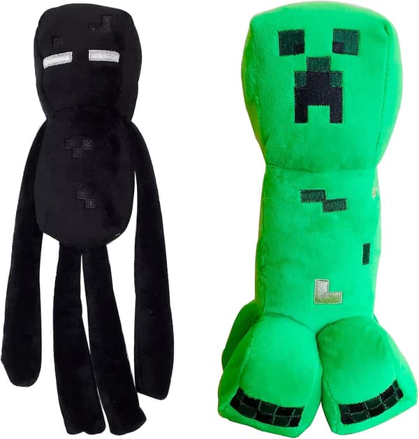 2 kpl Creeper ja Enderman - Pehmolelut
