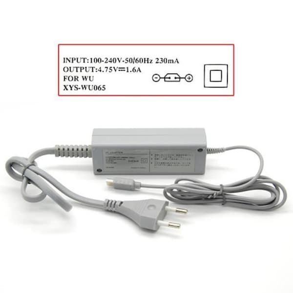 Strømforsyning AC-adapter til Nintendo WII U Gamepad
