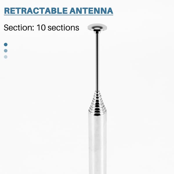 115 cm 10-osainen teleskooppiantenni FM AM-radiolle