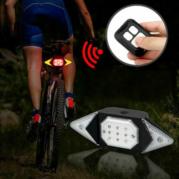 Bike Taillight USB Charging Turn Signal Wireless Remote Control Mountain Bike Front Light