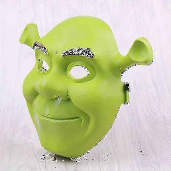 Grønn Shrek-maske fest hodeplagg Halloween cosplay-rekvisitter for barn