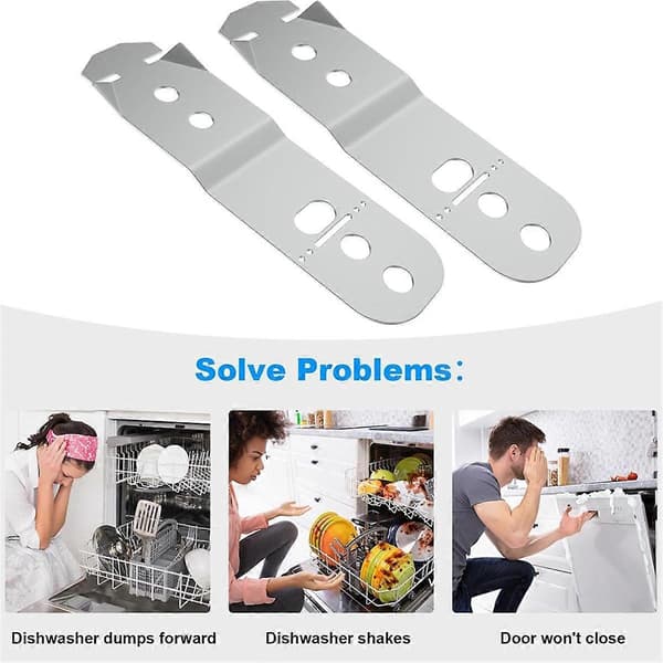 Dishwasher Mounting Bracket 619985 for Dishwasher Parts, 2-Pack