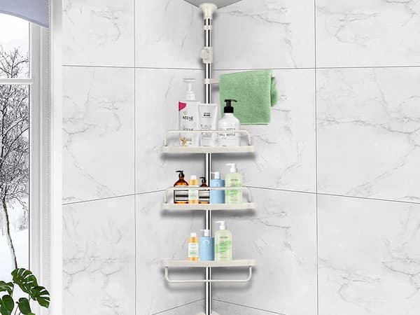 Corner shelf bathroom - Telescopic 4 levels 1314