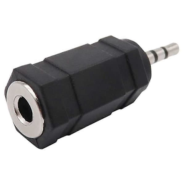 3 stk. 3,5 mm han til 2,5 mm hun stereostik lydadapter til hovedtelefoner lyd aux-kabler