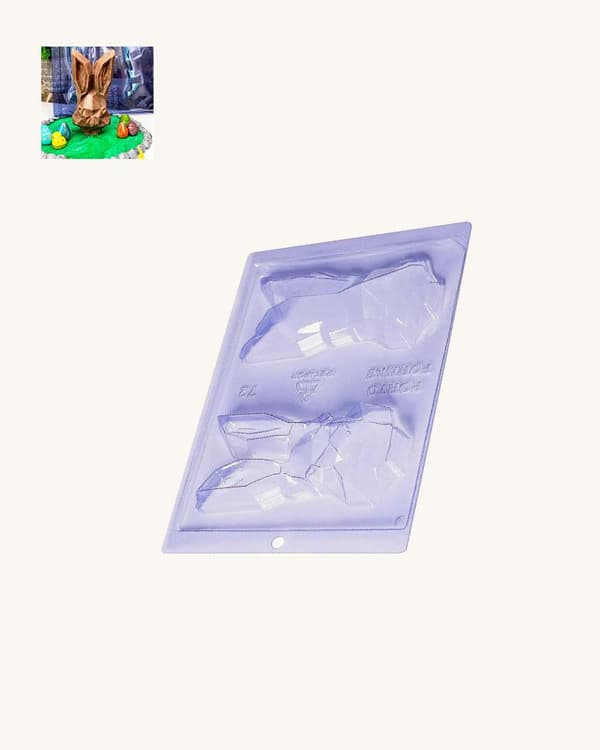 Pralineform Kanin Chokoladeform - Porto Formas 72 - Special 3-delt form Transparent transparent