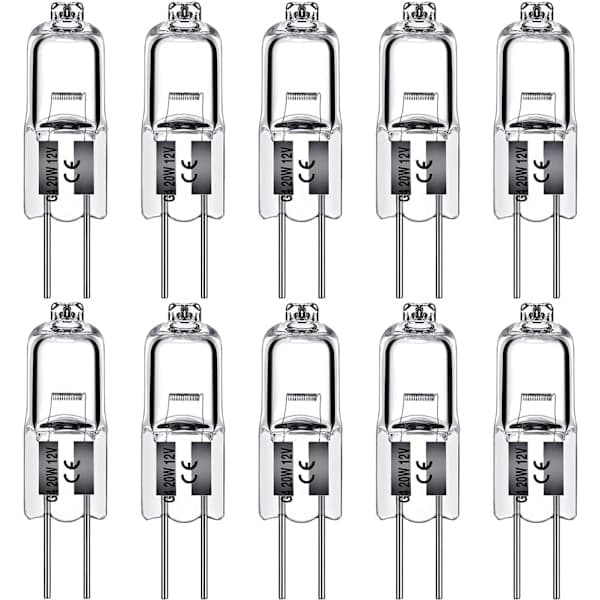 G4 Halogenlampor 10W 12V - Varmvit 12st 10W 10W 12pcs