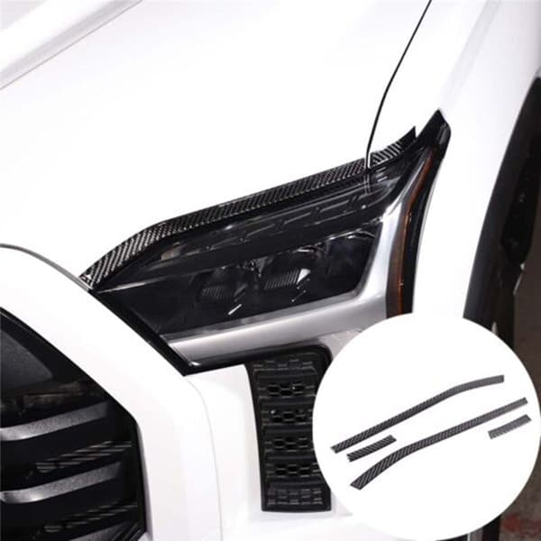 For 2022-2023 Headlight Eyebrow Sticker Real Soft Fiber