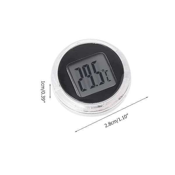 Mini Motorcycle Thermometer Waterproof Sticker Motorcycle Mount Clock
