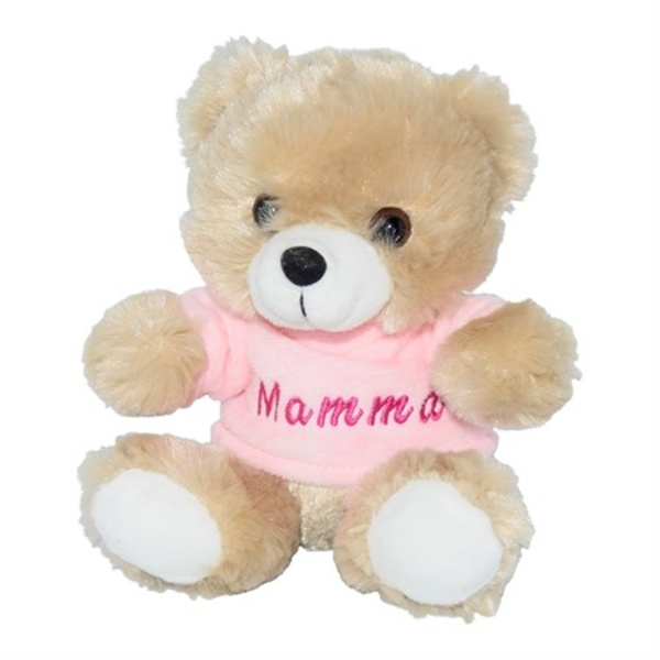 Teddy bear with text Mom