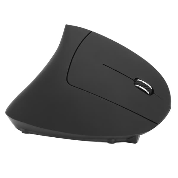 Vertical Wireless Mouse Ergonomic Comfortable Optical Tracking Technology Rechargeable Black 6 Keys Computer Accessories