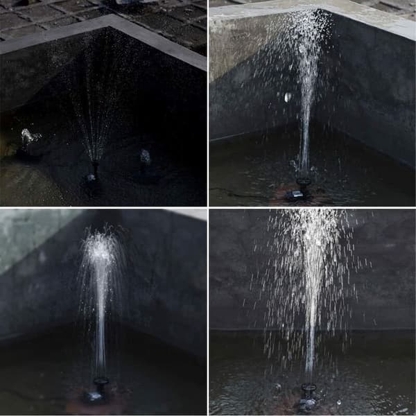 Brushless Solar Powered Pond Water Pump, Solar Fountain Water Pump with Solar Panel 9V, 2.5W, 200L/h.
