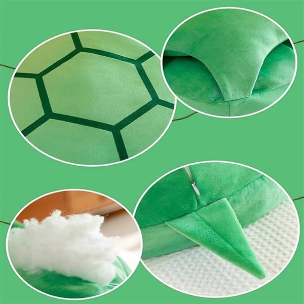 Cute Multifunctional Giant Wearable Turtle Shell Pillow, Suitable for Synthetic Humans, Giant Turtle Shell Pillow for Adults 80CM 80CM
