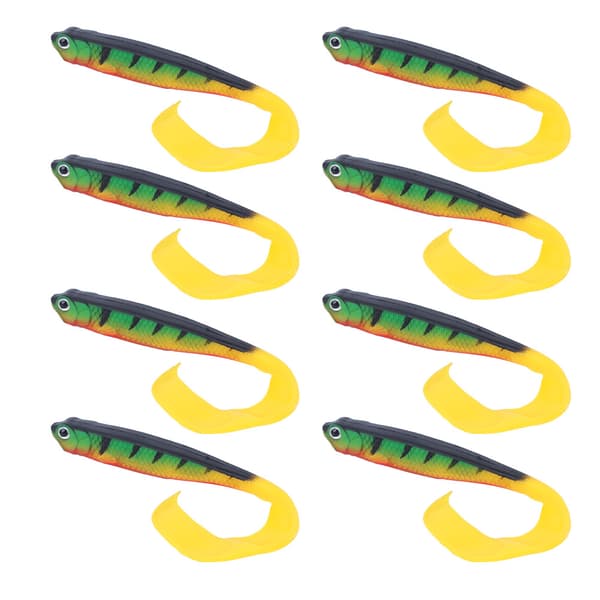 2-pack Soft Simulation Bait with Long Tail for Freshwater and Saltwater Fishing