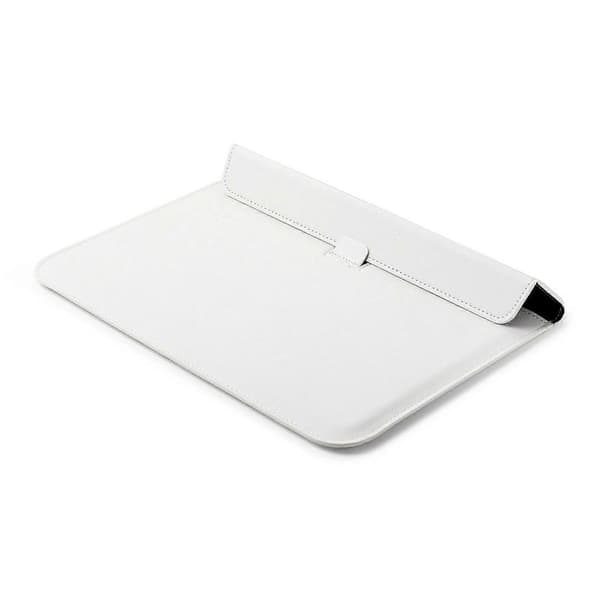 Envelope Style PU Leather Laptop Bag Case for MacBook Air 13.3-inch/iPad Pro 12.9 - White