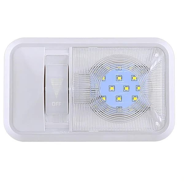 LED dimbar interiørbelysning 12-24V 24-LED-chip hvit 6000K campingvogn Vit white