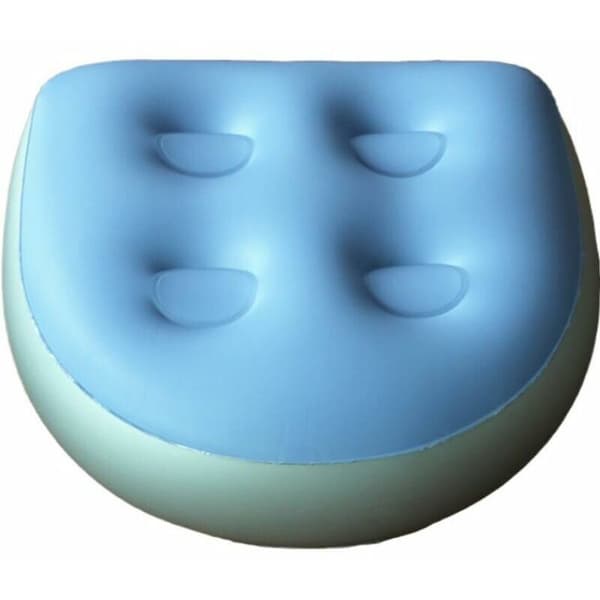 Multifunctional Seat Cushion Inflatable Waterproof Damping Massage Bath Mat Soft Backrest for Bath 2 Pcs Blue